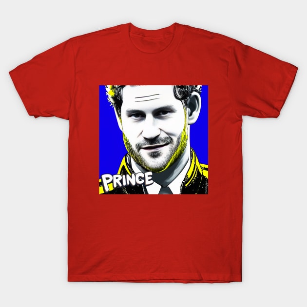 Prince Harry - Pop Art T-Shirt by Pickledjo